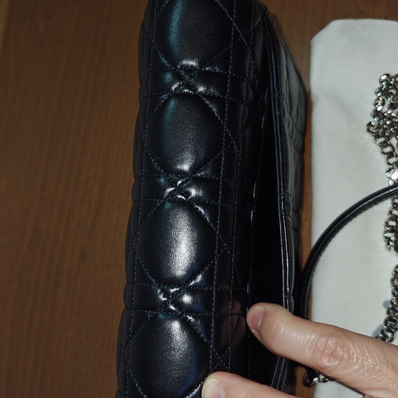 Miss Dior Black Quilted Bag with Silver Tone Hardware - Picture 14 of 16